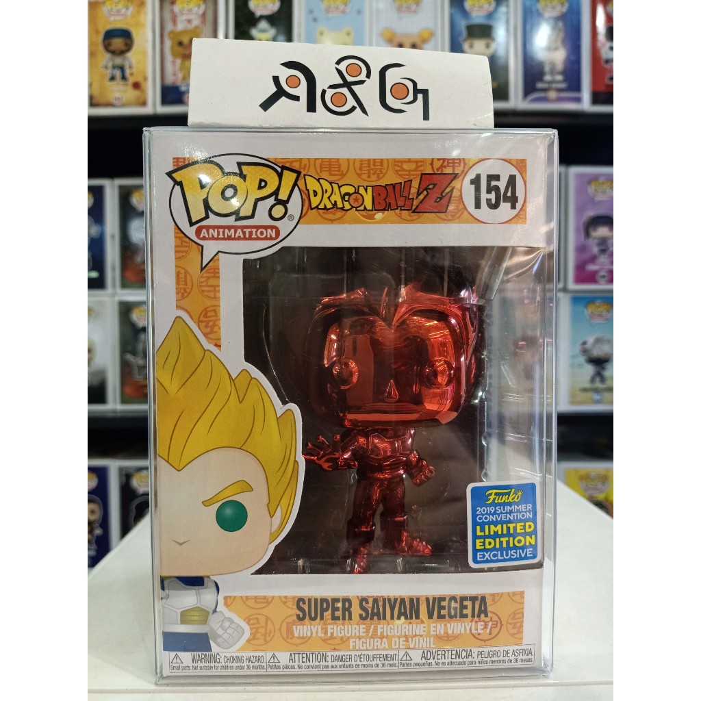 Lot 3 Figurines Funko Pop Super Saiyan Vegeta 154 + protections - Collection