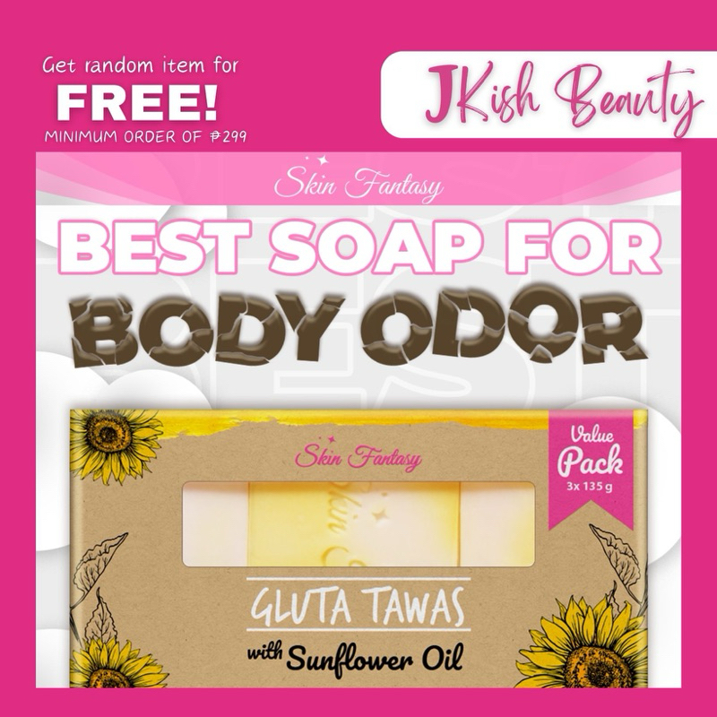 Skin Fantasy Gluta Tawas with Sunflower Oil Body Soap (3x135g) Best