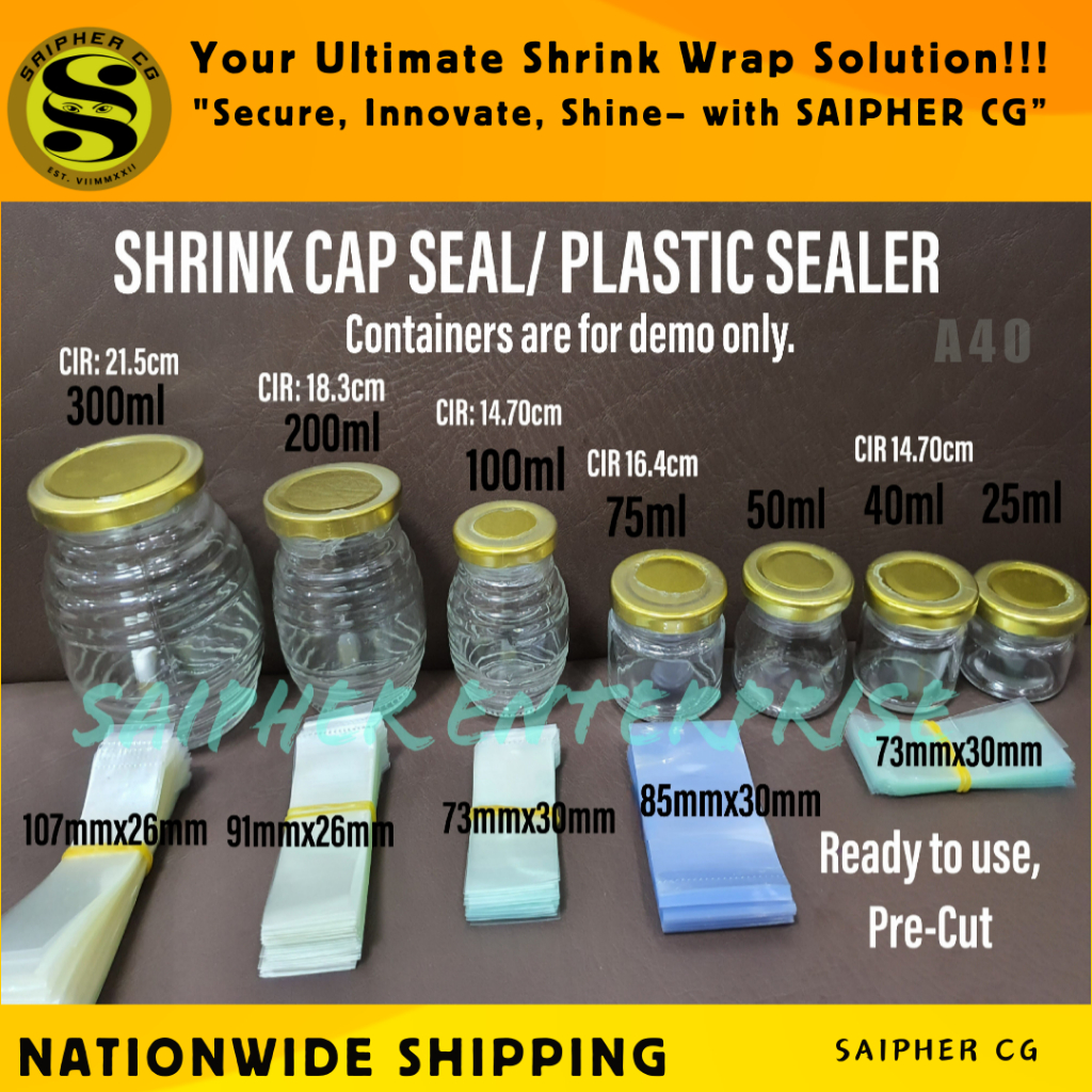 Shrink Wrap Plastic Packaging /Shrinkable Plastic Sealer Tape for