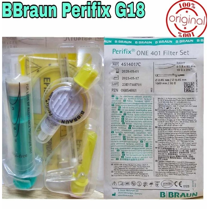 Perifix BBraun G18 Epidural Set (401 filter Set) | Shopee Philippines
