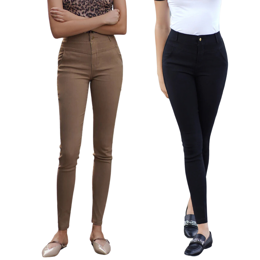 Black Slacks Pants for Women S-XL Stretchable Officewear Formal