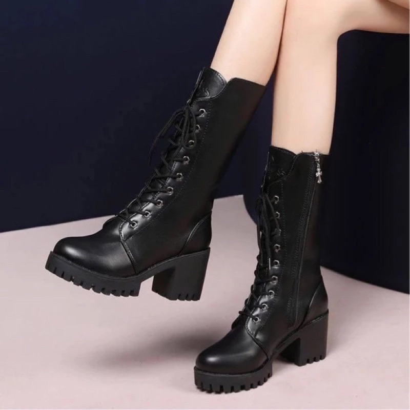 Women's England-Style Motorcycle Martin Boots main image 0
