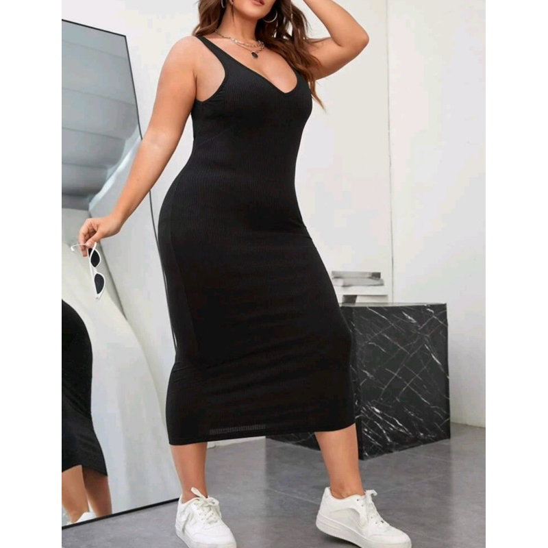 V NECK LONG DRESS / PLUS SIZE DRESS / V NECK DRESS PLUS SIZE / MAXI ...