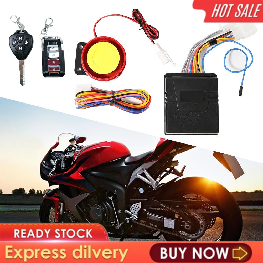 Universal Motorcycle Alarm System Anti-Theft Security Remote Control ...