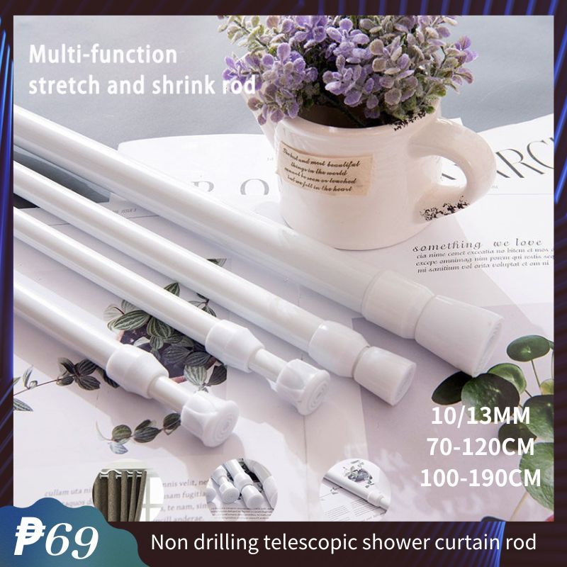 2024 NEW Thebest Extendable Curtain Rod Shower Curtain Rod Adjustable ...