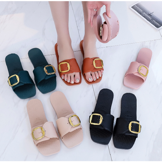 New hvainas You Milan Korean Fashion Flats Sandals Slippers for women ...