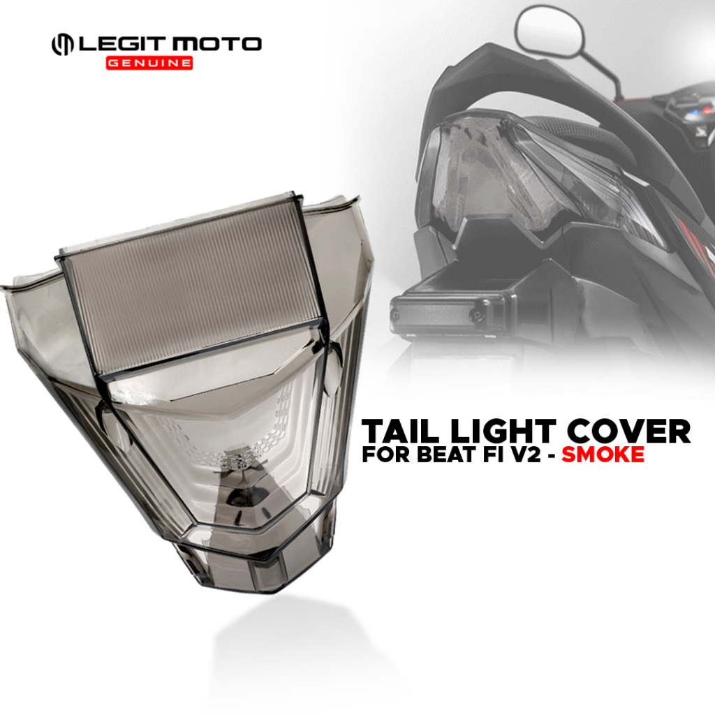 BEAT FI V2 TAIL LIGHT LENS COVER RED 09670 / SMOKE 09671 REAR BRAKE