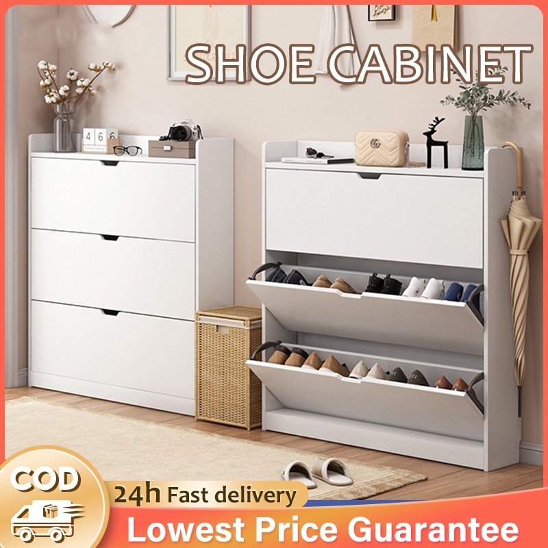 ⭐HOMEST⭐Flip Shoe Cabinet Shoe Storage Cabinet Shoe Cabinet Wood multi ...