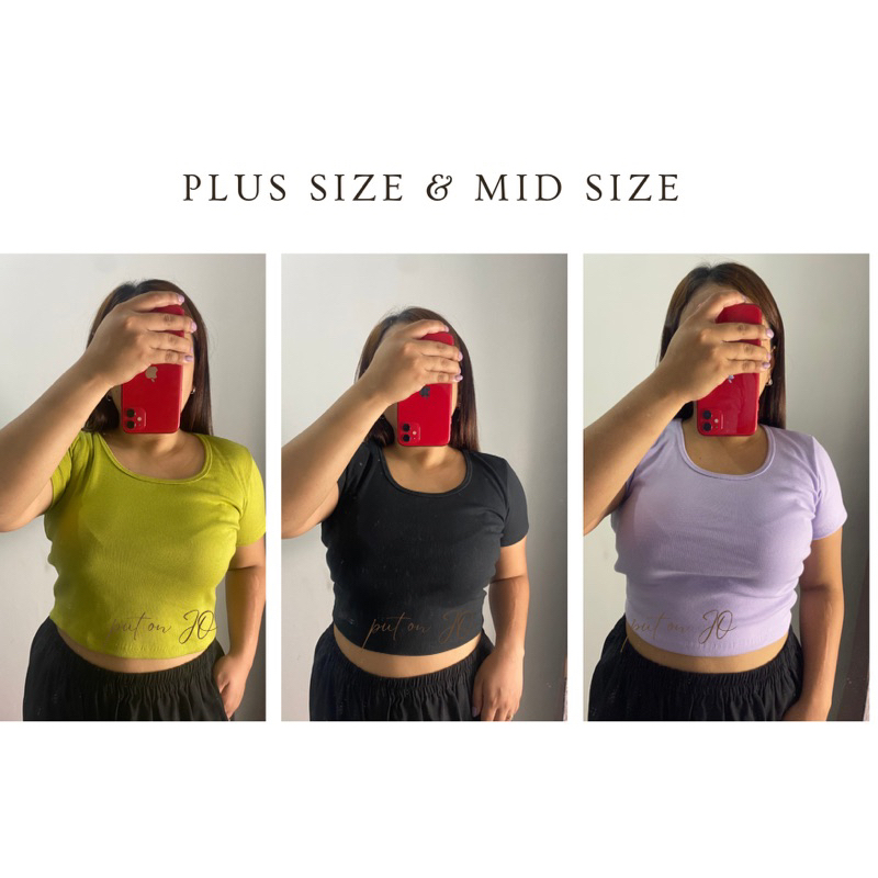 women plus size crop top - Best Prices and Online Promos - Mar 2024