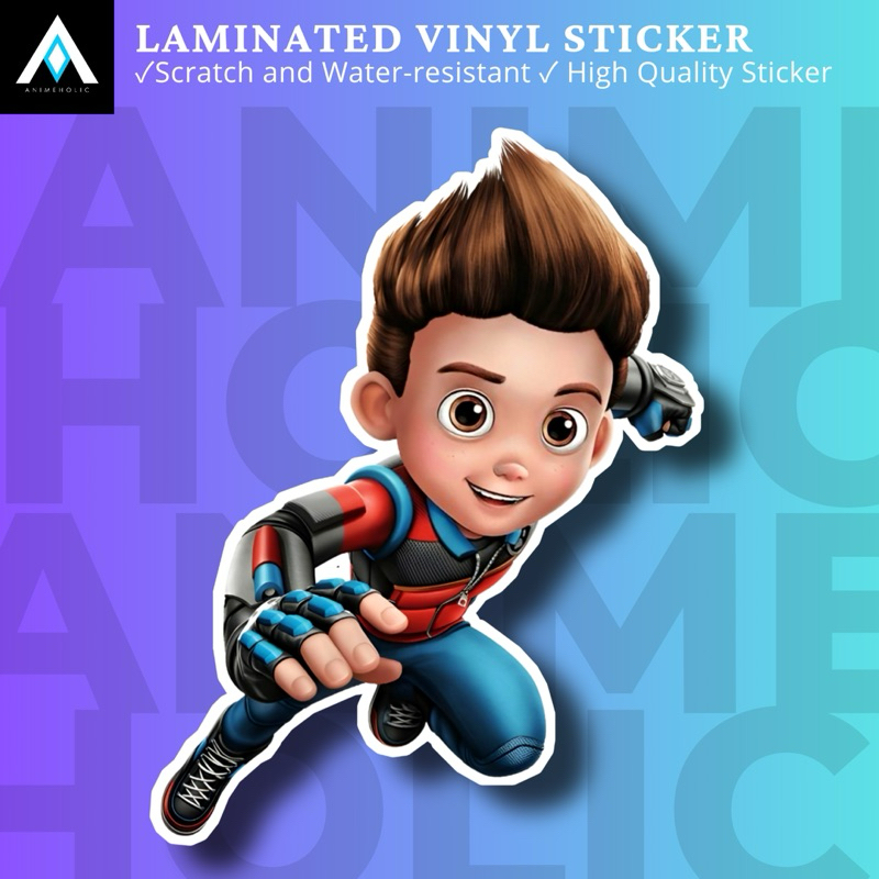 RYDER PAW PATROL LAMINATED VINYL STICKERS ~ ANIMEHOLIC | Shopee Philippines