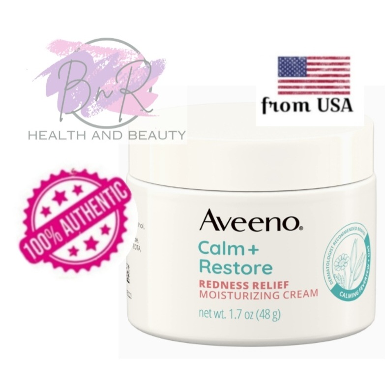 Curated visual reference: Picture Idea: Aveeno Calm Restore Redness Relief Moisturizing Cream 48G