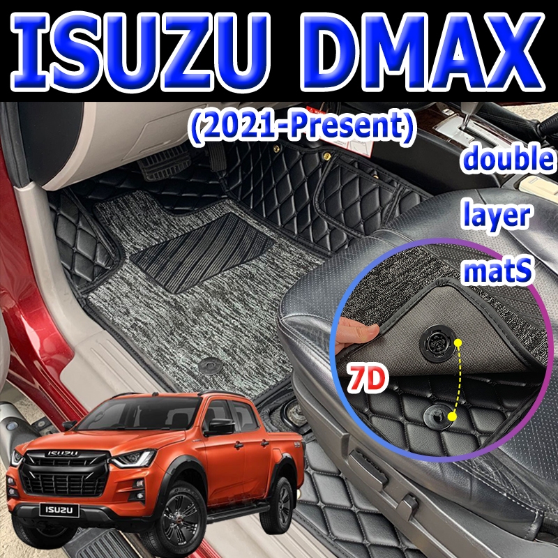 20212024 ISUZU DMAX Matting 7D Double Layer Car Floor Mats Deep Dish