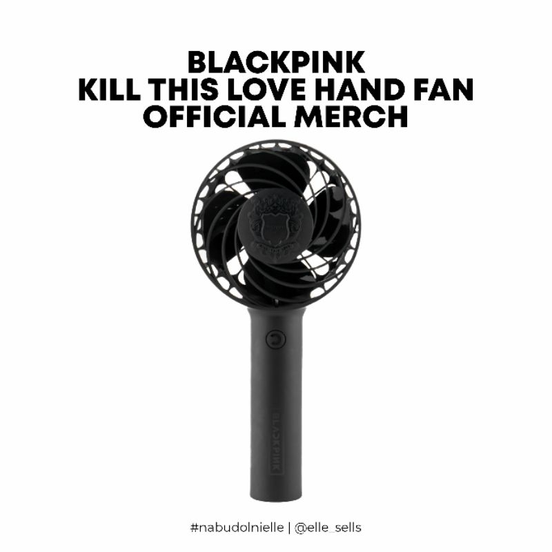 Blackpink Kill This Love Black Hand Fan Ktl Bp Official Merch