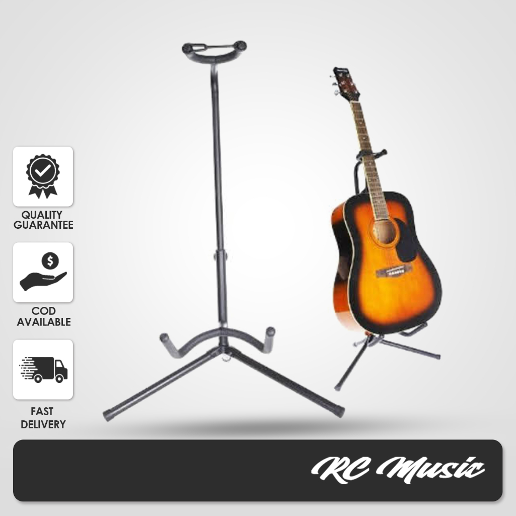 RC Music Portable Heavy Duty Tubular Guitar Stand for Guitar Music