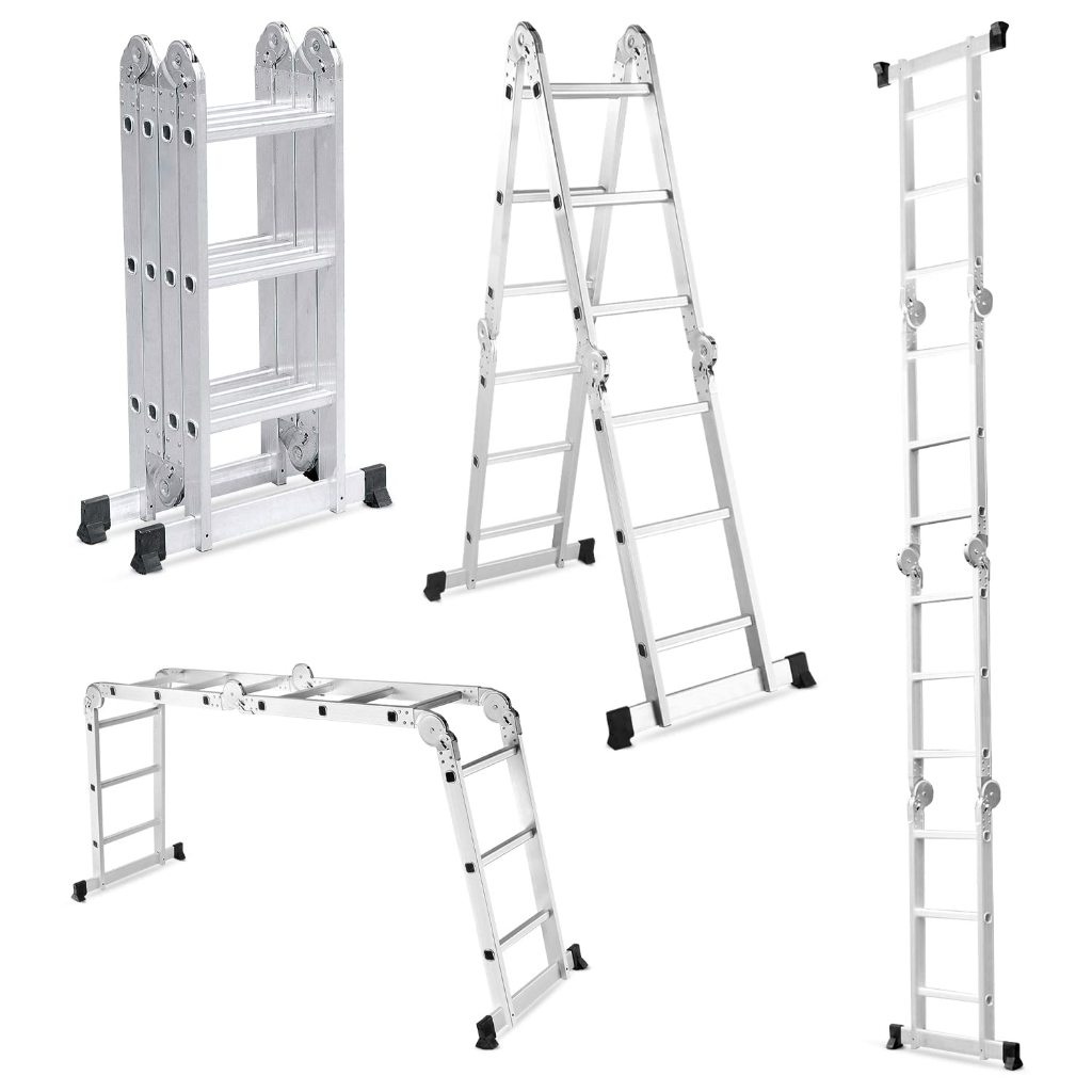 LADDER 12 STEP (12 FEET) ALUMINIUM MULTIPURPOSE LADDER | Shopee Philippines