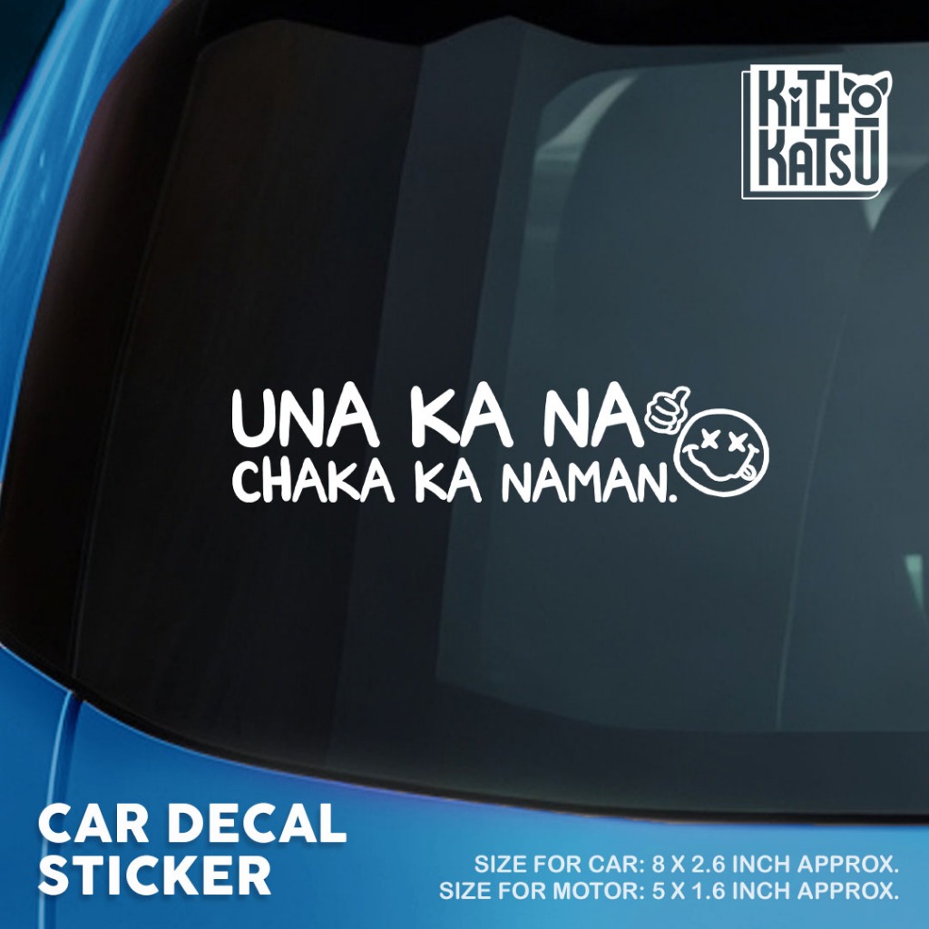 Witty Funny Tagalog Vinyl Decal sticker for car windows Shopee