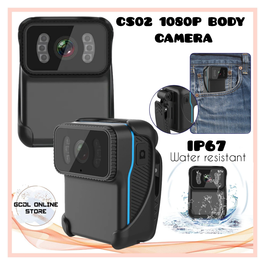 CS02 Wearable Mini WIFI Camera 1080P HD Video Recorder IP67 Waterproof ...