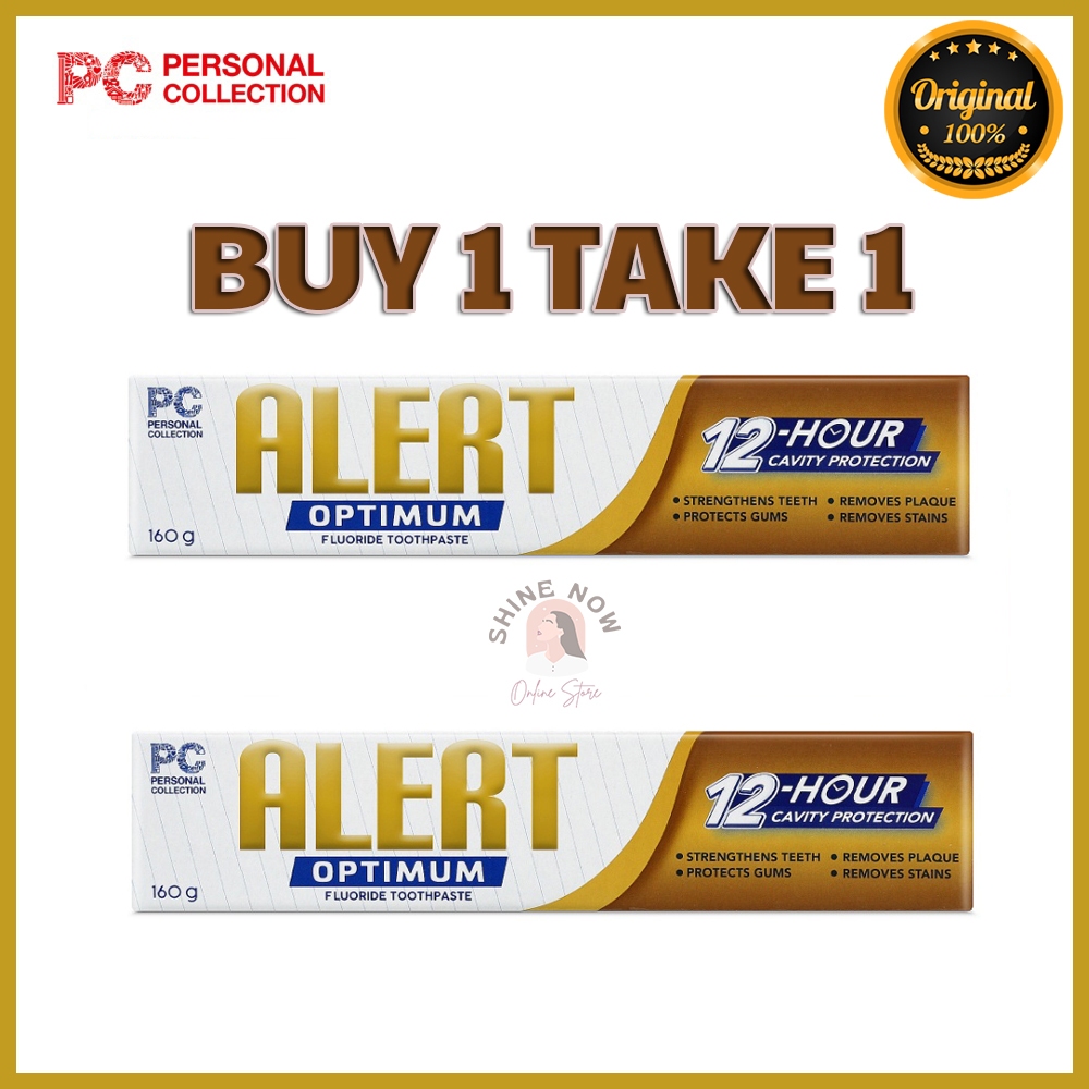 Alert Optimum Fluoride Toothpaste Buy 1 take 1, Cavity Protection ...