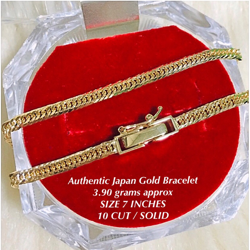 ONHAND AUTHENTIC K18 JAPAN GOLD BRACELET (nasasangla) Shopee Philippines