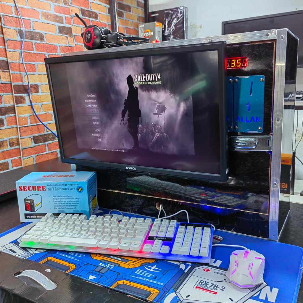 BRANDNEW TABLE TOP PISONET RYZEN 3 3200G 8GB 120GB SSD 19 INCHES ...