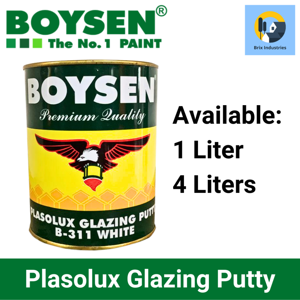 Boysen Plasolux Glazing Putty 1 Liter Or 4 Liters (Gallon) B-311 Putty ...