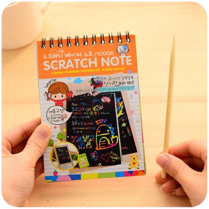 SCRATCH NOTE/DRAWING BOOK | Shopee Philippines