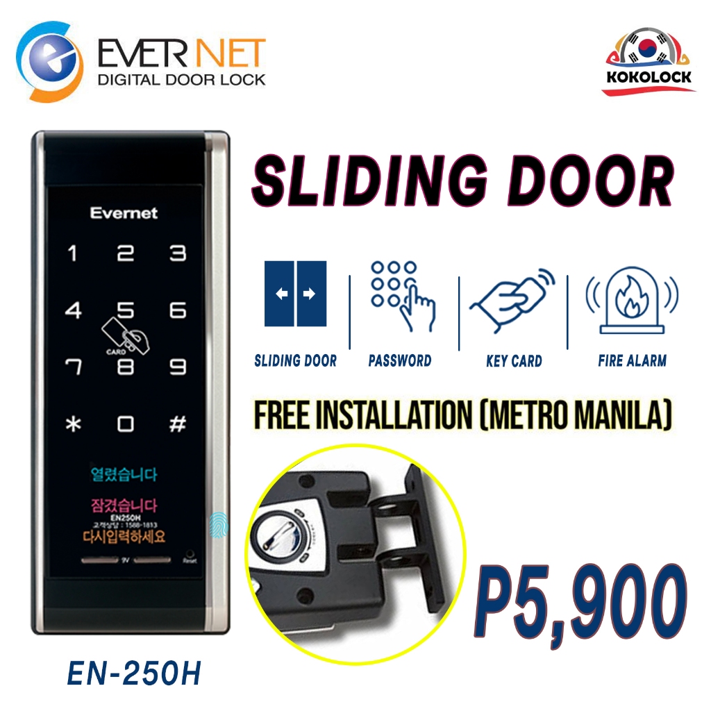 Samsung Evernet Solity Smart Doorlock Digital Doorlock Passcode And