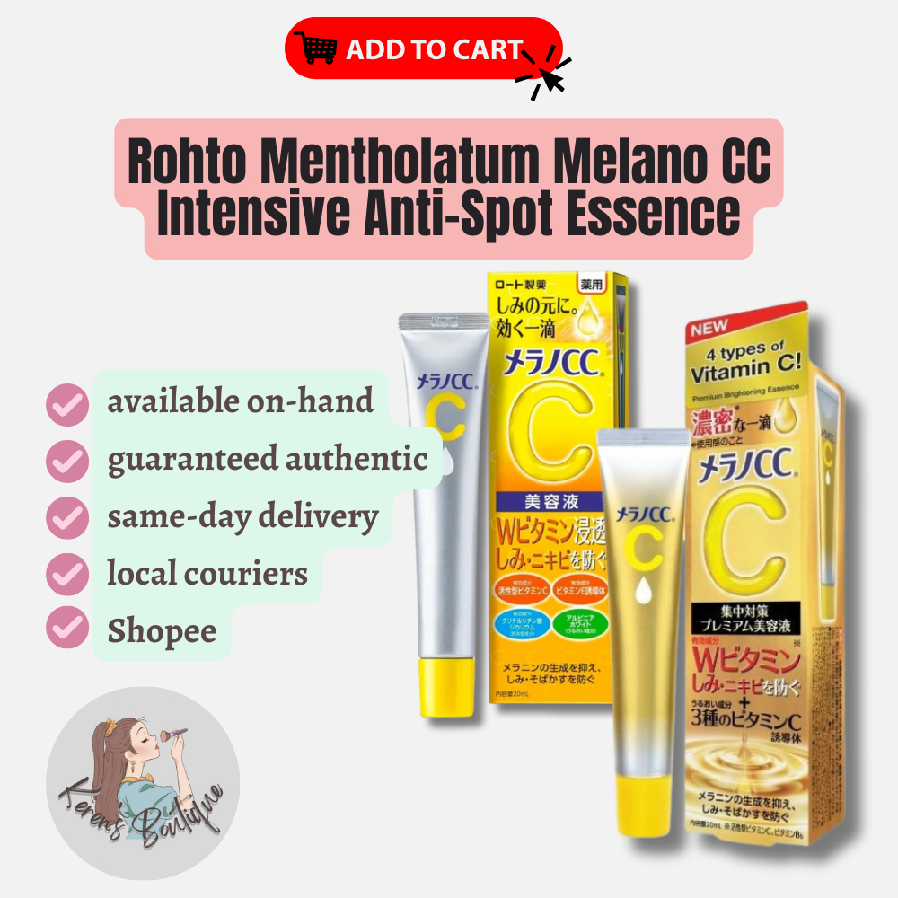 Rohto Mentholatum Melano Cc Intensive Anti Spot Essence Shopee