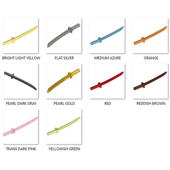 LEGO Part: Weapon Sword, Shamshir/Katana C91 | Shopee Philippines