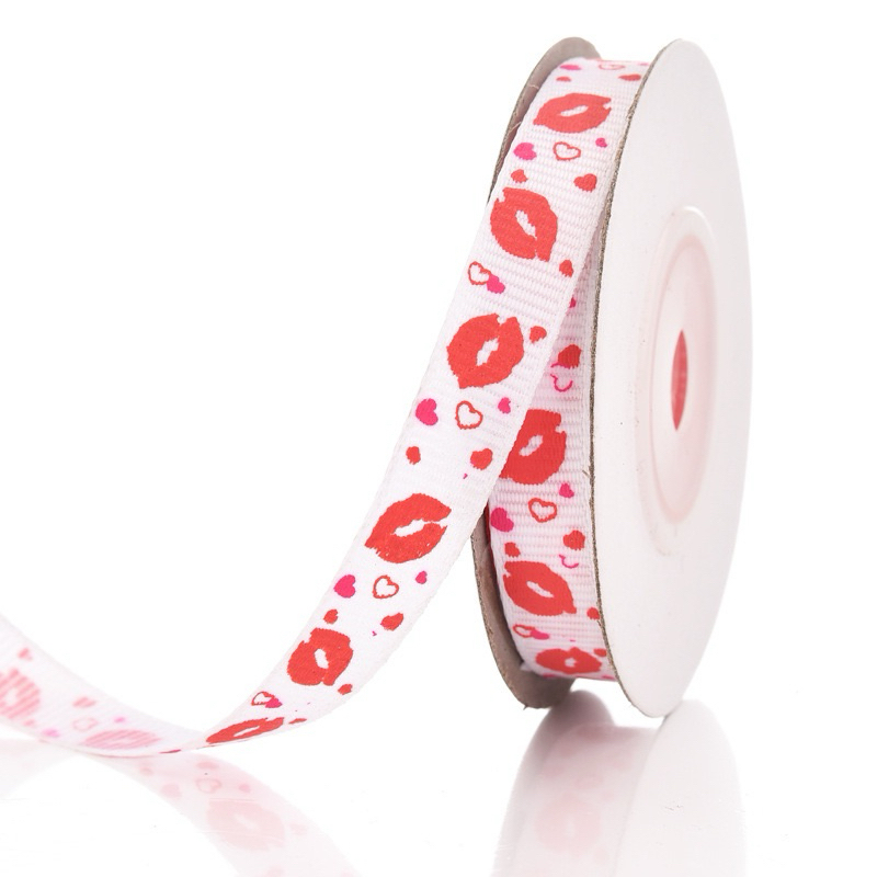 PH Based Valentine Ribbon Heart Design Ribbon Polyester Love Ribbon DIY ...