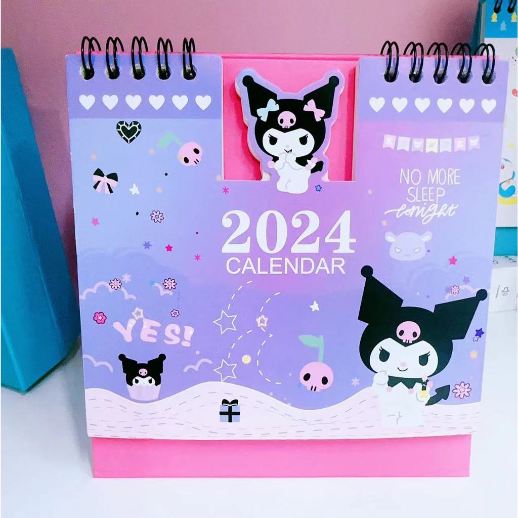 Kuromi Calendar Melody Cinnamoroll Pompompurin Hellokitty Little Twin