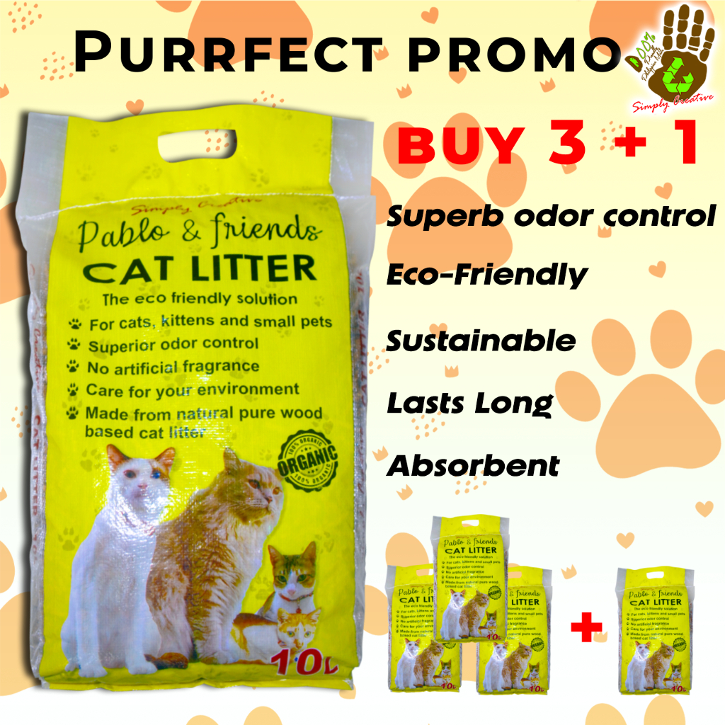 Charcoal based cat outlet litter