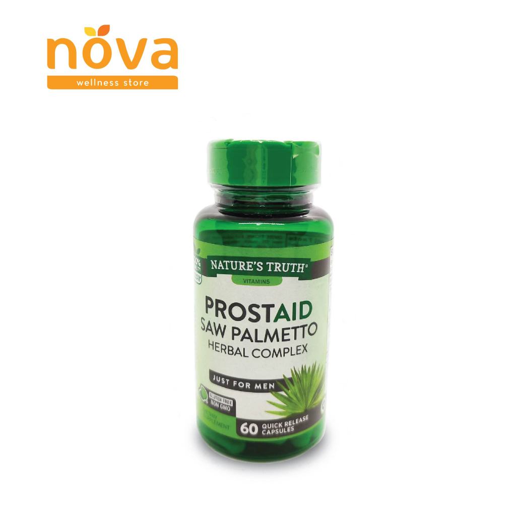 Nature's Truth Prostaid Saw Palmetto Herbal Complex 60 Capsules (btl