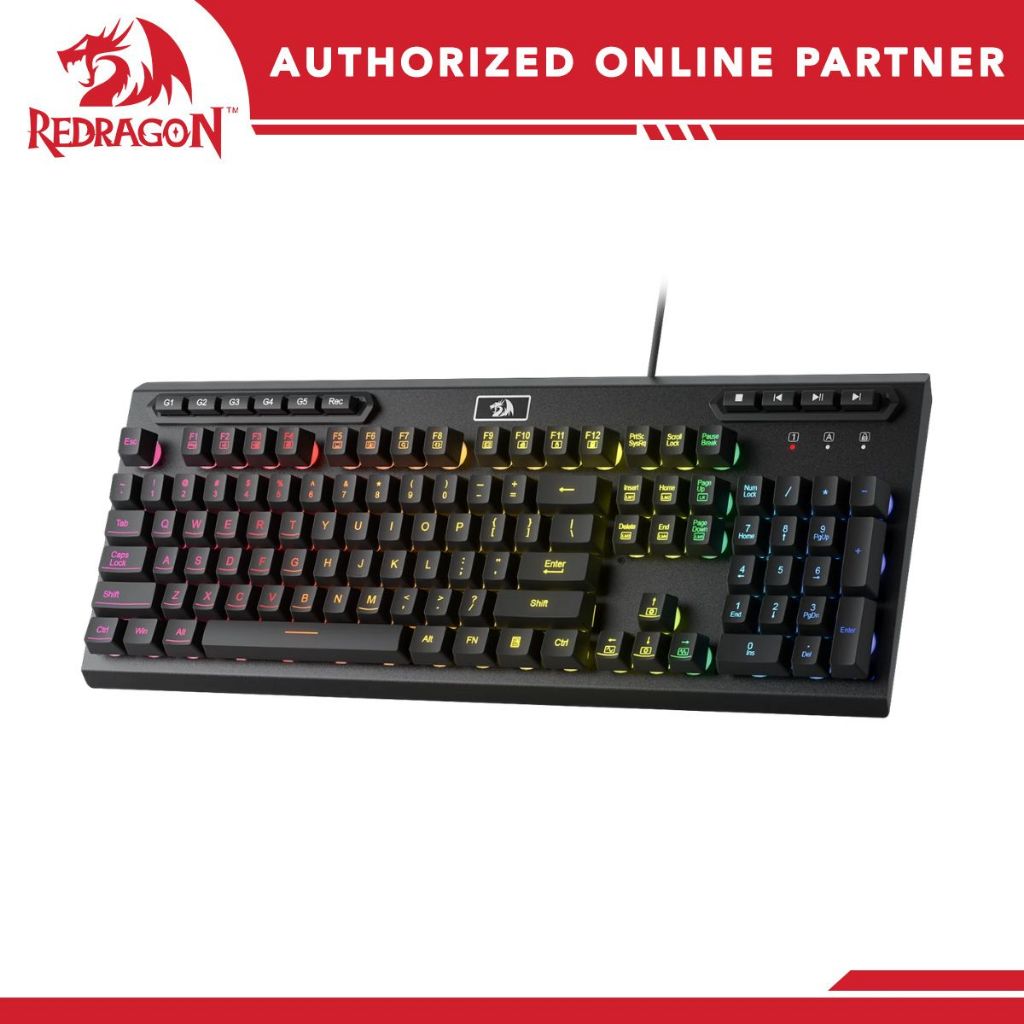 Redragon K513-RGB Aditya Wired Gaming Keyboard with Macro Keys | Shopee ...