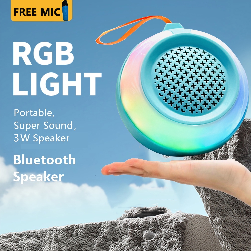 Mini Speaker Karaoke Bluetooth Speaker With Mic 3D Stereo Amplifier ...