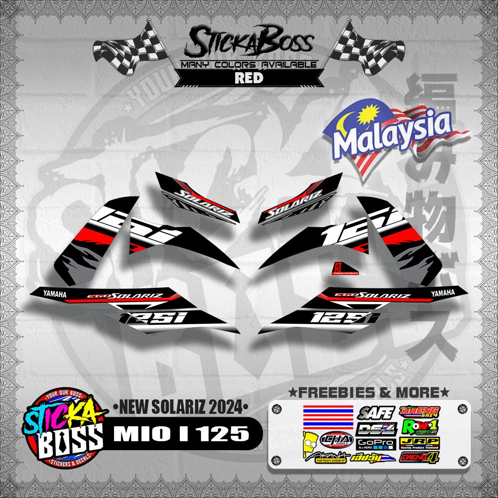 STICKER DECALS for MIO I 125 MALAYSIAN (MIINESO20) By STICKABOSS (SOFIE ...