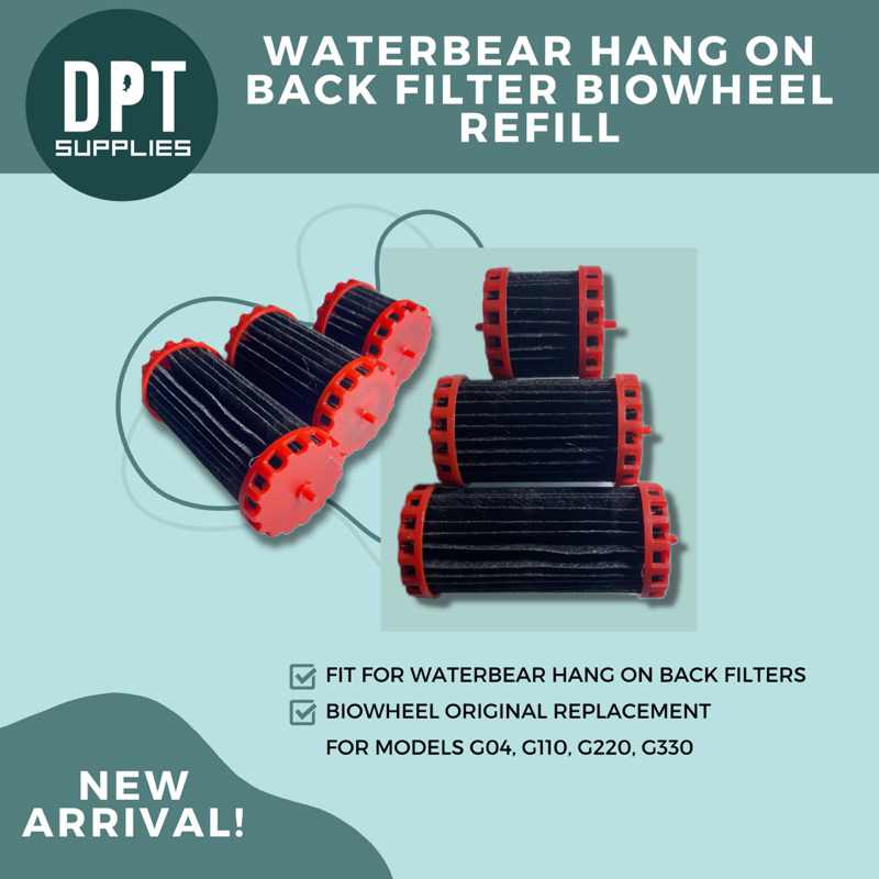 waterbear hang on back filter bio wheel replacement orginal Shopee