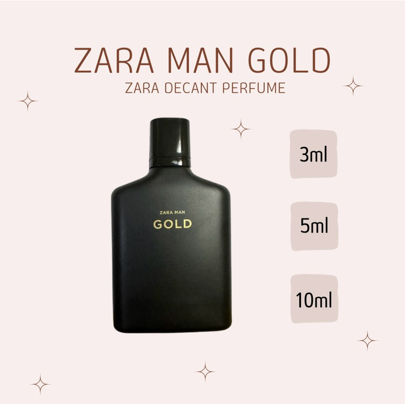 Zara Man Gold Perfume decant/takal 3ml, 5ml, 10ml Shopee Philippines