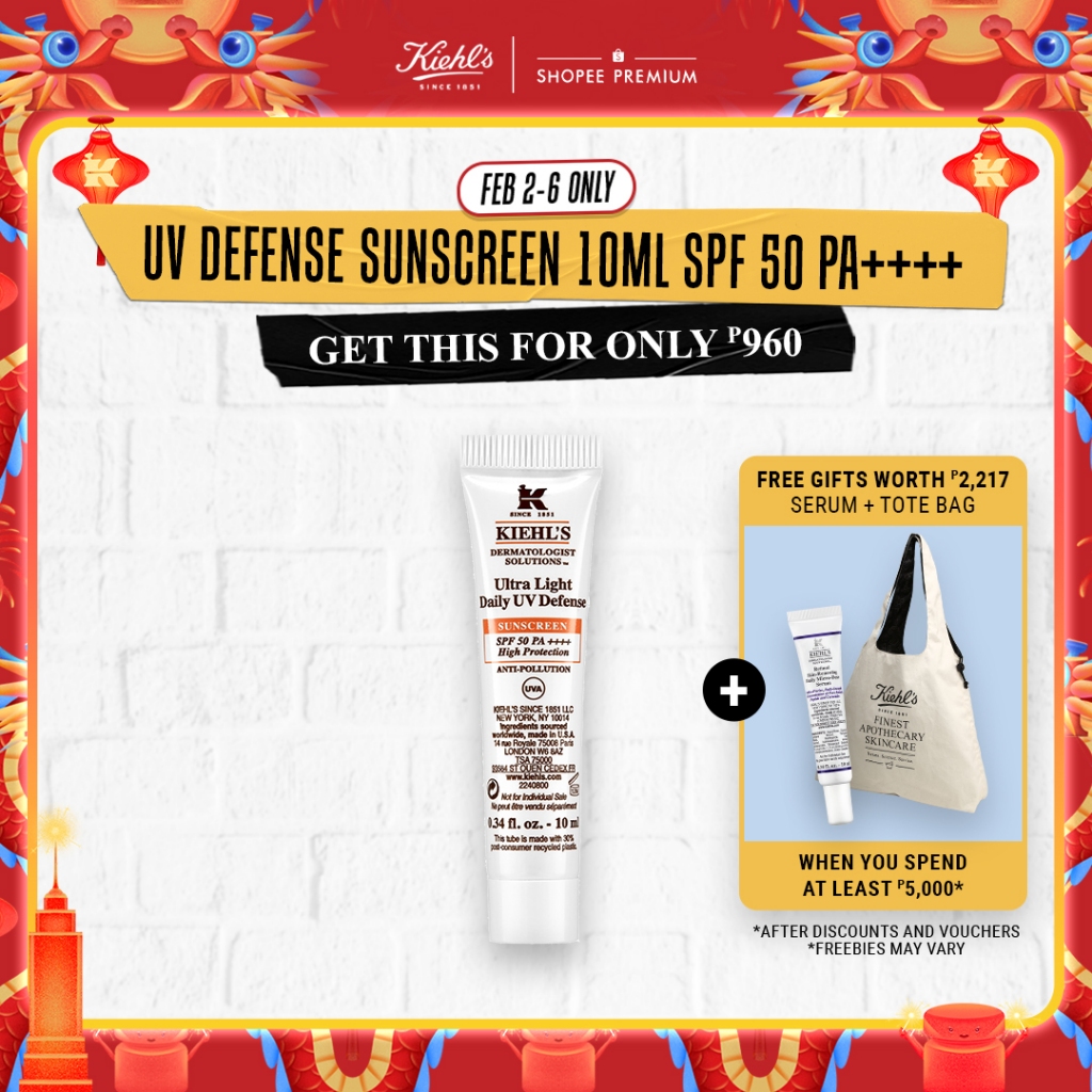 Kiehl's Ultra Light Daily UV Defense Facial Sunscreen with SPF 50 PA