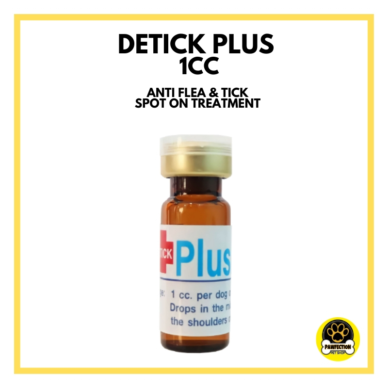 DETICK PLUS ANTI-FLEA & TICK FOR DOGS & CATS 1CC | Shopee Philippines
