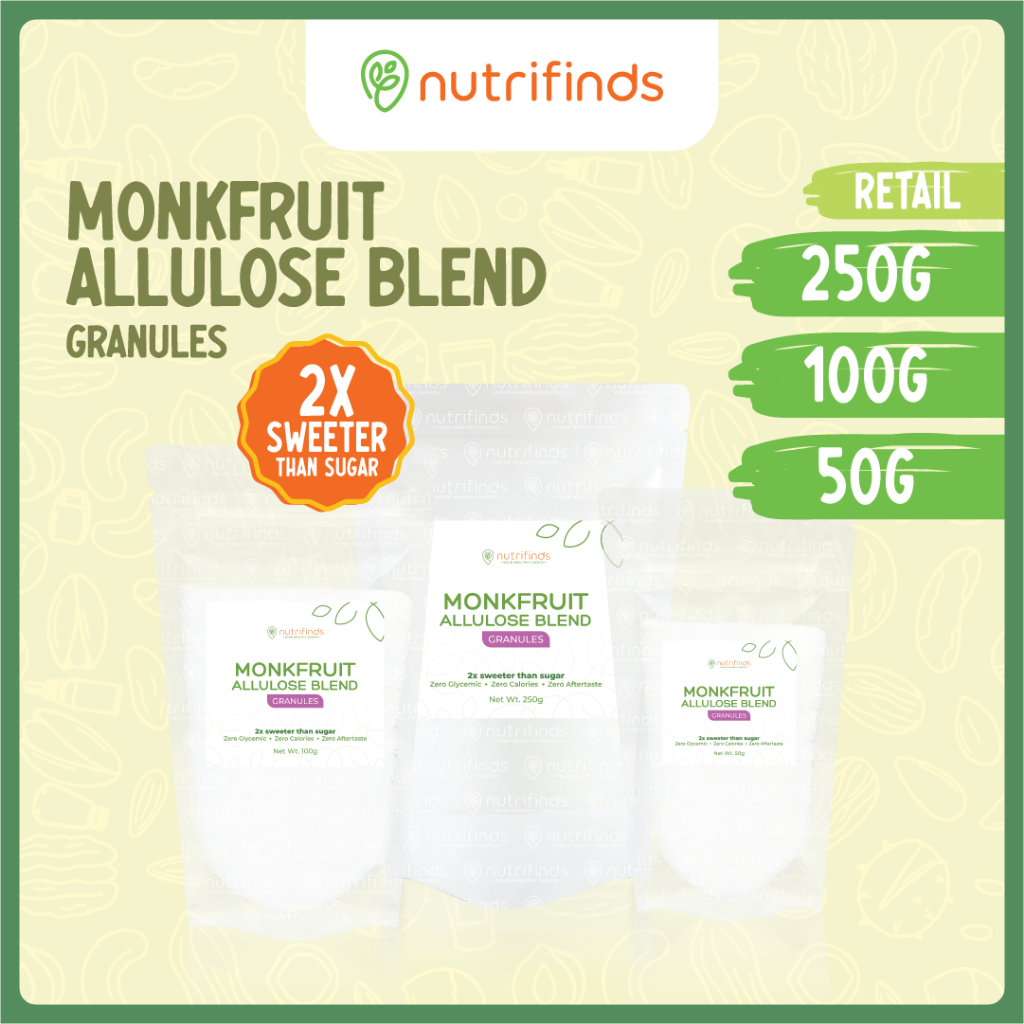 Nutrifinds® Monk Fruit Allulose Blend Granules - 2x Sweet - RETAIL ...