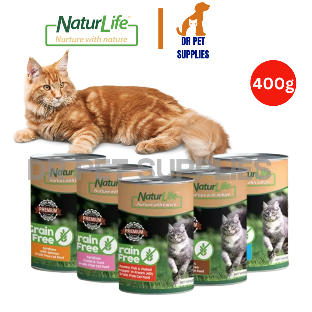 400g NaturLife Wet Can All Stages Adult Kitten Wet Canned Food Grain Free  Gravy Wet Cats Cat Can