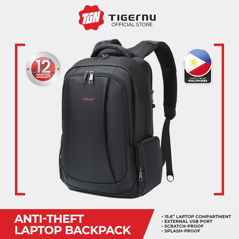 Tigernu T B3143USB Anti Theft 15.6 inch Laptop Backpack Bag with FREE Lock Shopee Philippines