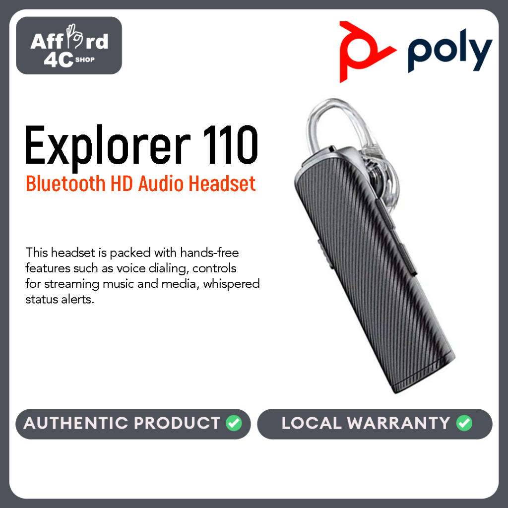 Plantronics explorer online 110