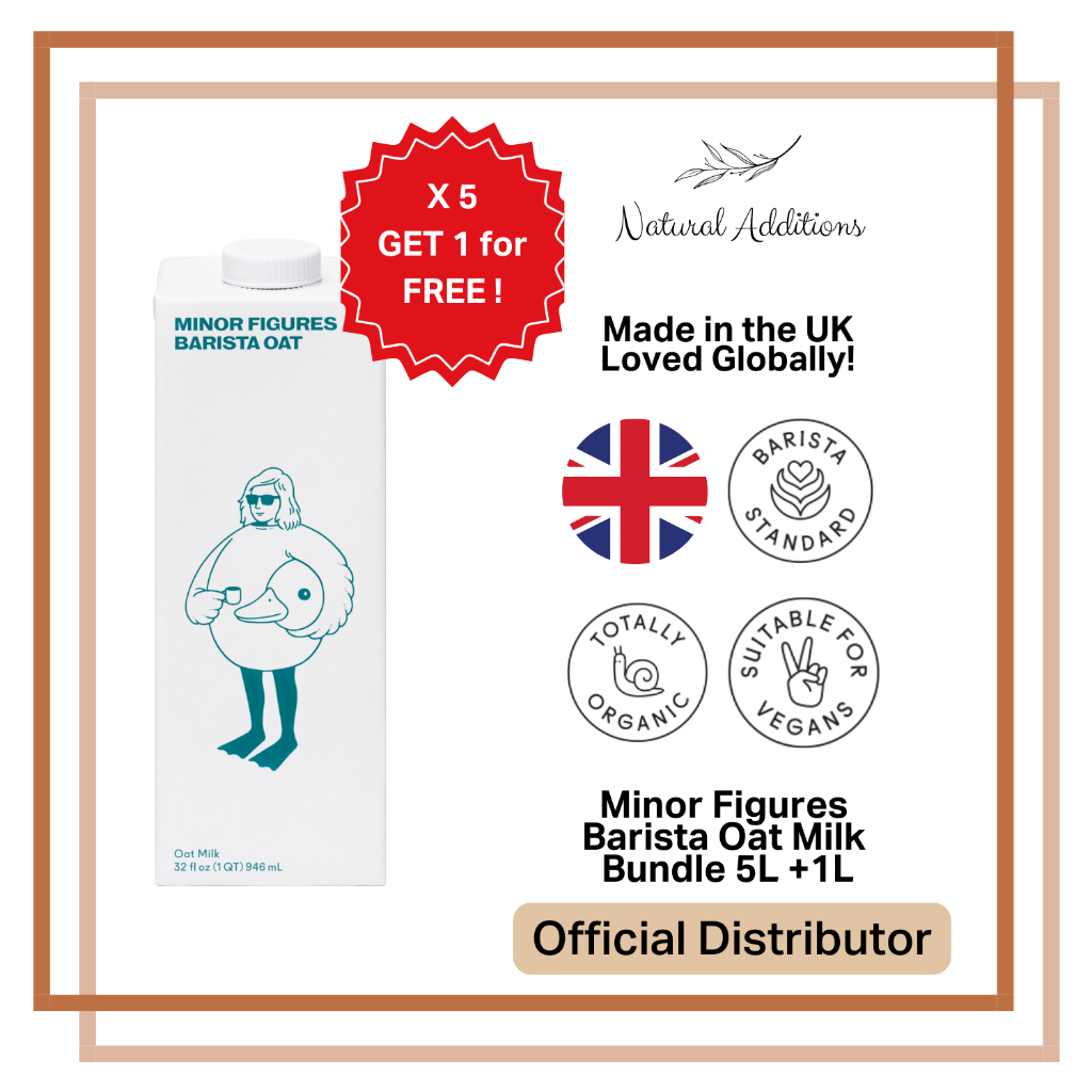 Minor Figures Barista Standard Oat Milk BUNDLE 5L + FREE 1L (Plant ...