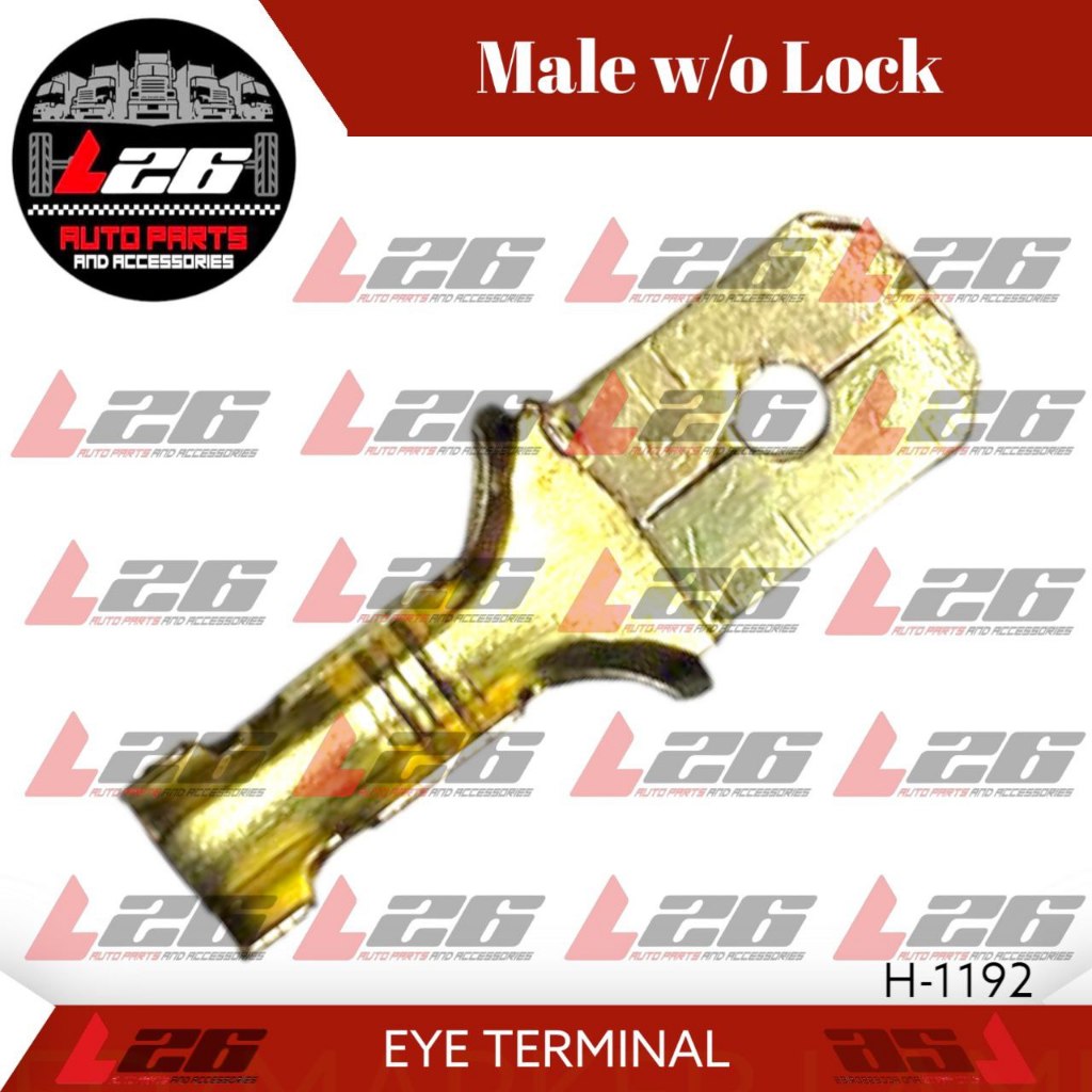 150pcs UTILUX TERMINAL Male with lock Spade Connector Wire Crimp