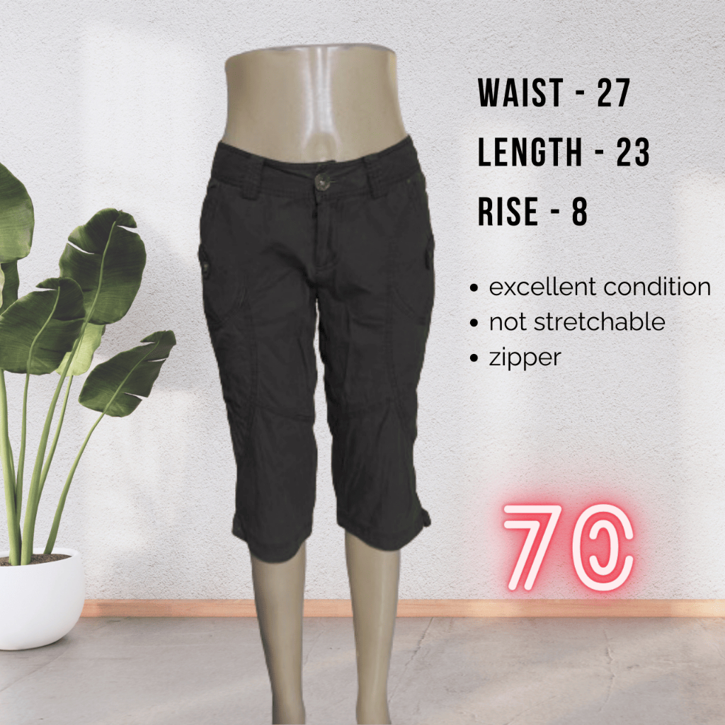 Capri pants cotton sales