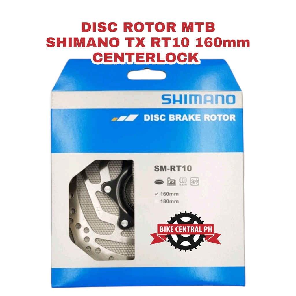 Disc Rotor MTB SHIMANO TX RT10 160mm Center Lock Shopee Philippines