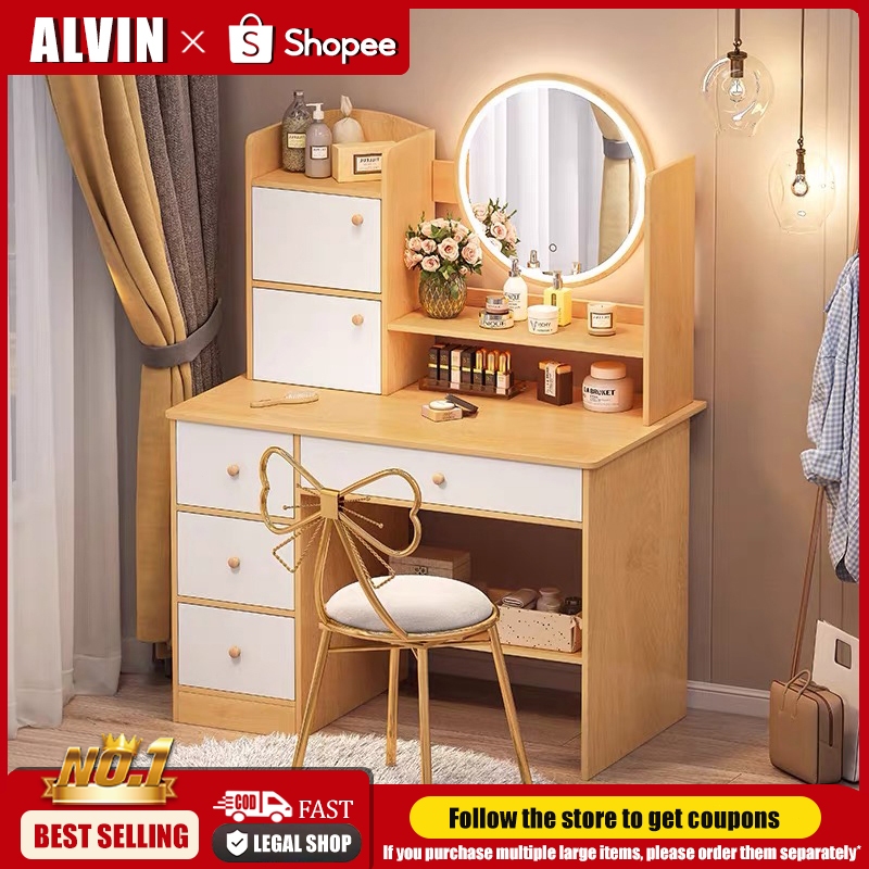 ALVIN Dressing Table Bedroom Minimalist Modern Ins Dressing Table