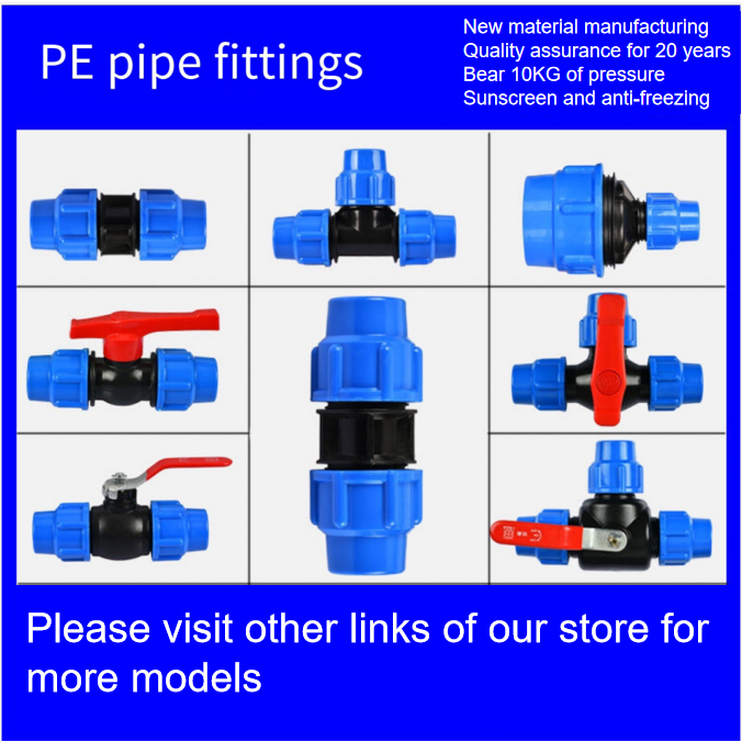 Pe Compression Fittings Pe Water Pipe Fittings Pe Quick Connector Pe Compression